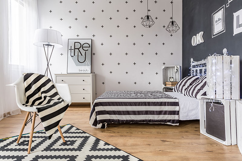 Black and White Bedroom Black and White Bedroom
