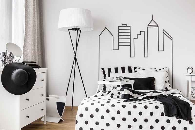 Black and White Bedroom Black and White Bedroom