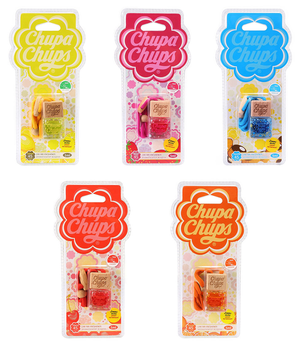 Chupa Chups แบบแขวน Chupa Chups น้ำหอมที่เป็นอุปกรณ์ตกแต่งรถยนต์