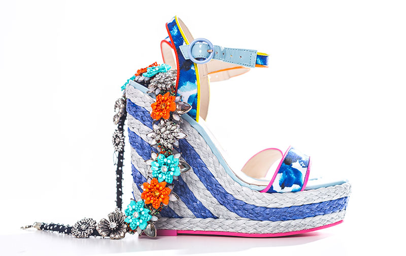 รองเท้าส้นสูงแบบ Summer Wedge รองเท้าส้นสูง
