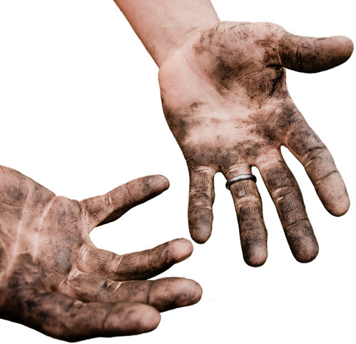 dirty-hand